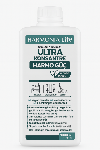 Harmonia Life – Ultra Konsantre Harmo Güç Yüzey Temizleyici (Bitkisel içerikli)